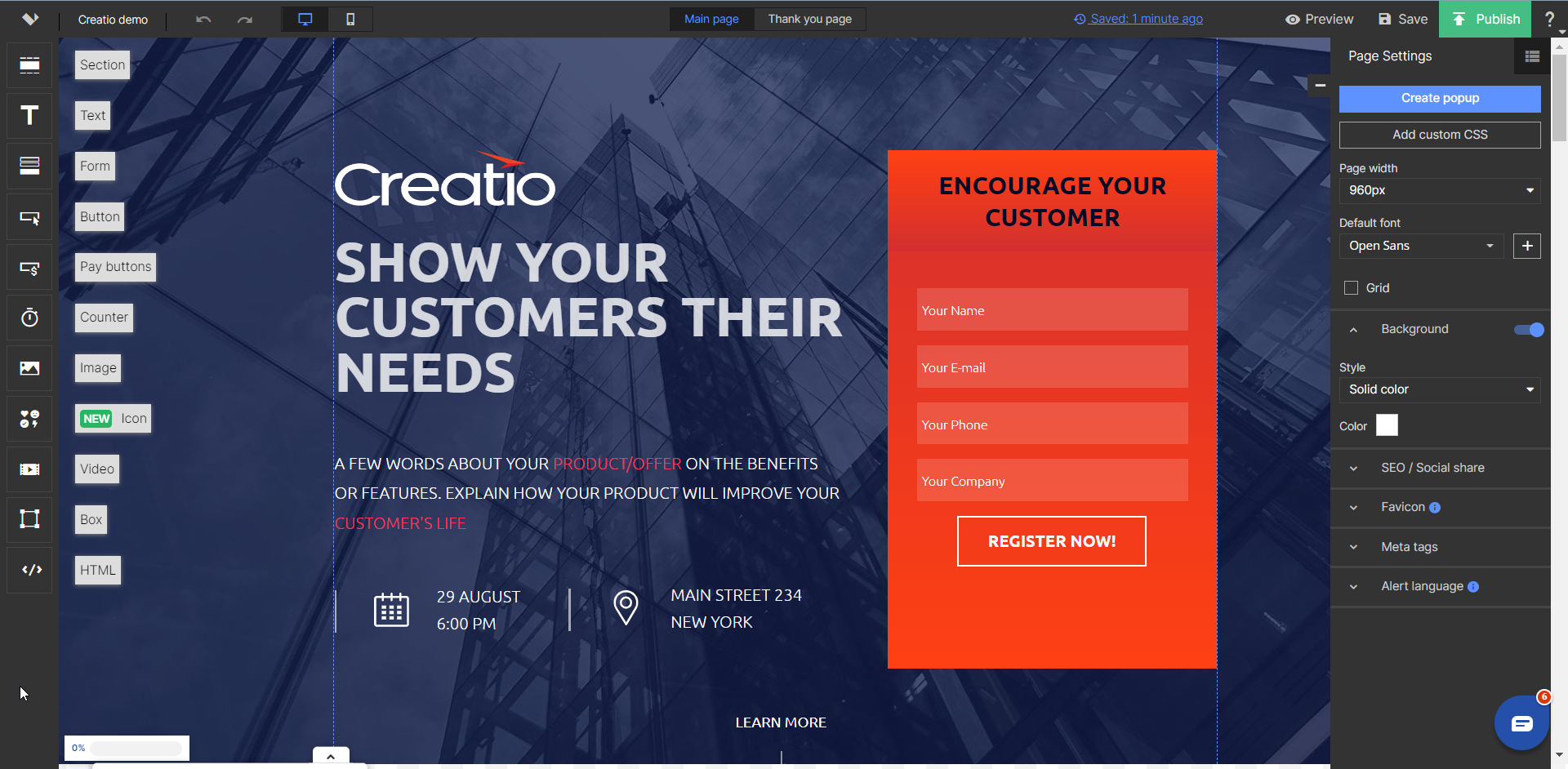 Landingi Creatio Marketplace Landingi Creatio Marketplace